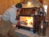 A hot fire is required in the sugar shack.